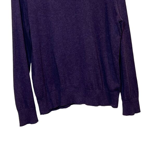 Banana Republic purple V-neck pullover sweater size L - Picture 4 of 16